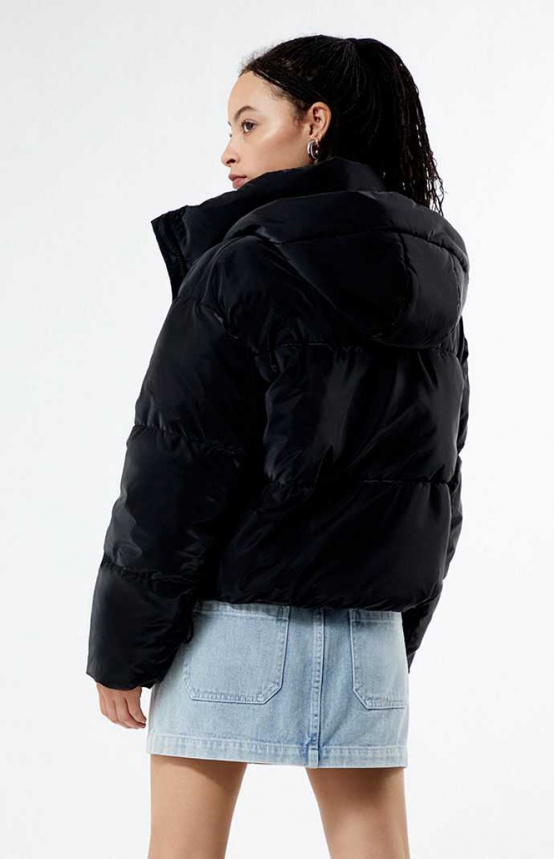 Vestes PacSun Puffer Femme Noir | 180975BDP